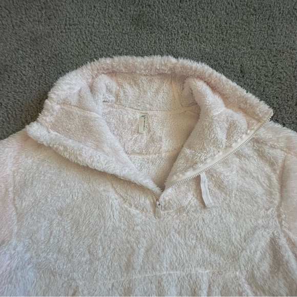 Fuzzy Sweatshirt from Free People with ¾ Zip | Medium - Picture 3 of 7